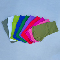 Shorts Deportivos de Cintura Alta para Mujer, Color Sólido, Ajustados, para Yoga, Ciclismo, Entrenamiento Completo, Correr, Atletismo