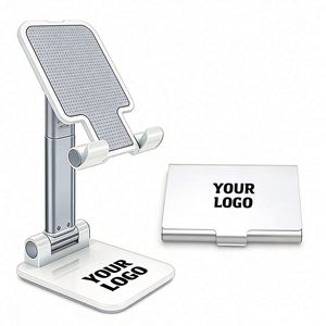 Support de téléphone de bureau réglable personnalisé pour cadeaux d'entreprise, vente en gros de supports de téléphone, cadeaux promotionnels sur mesure - Product Image 1