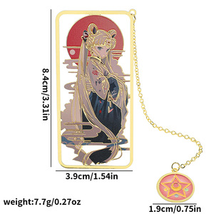 Marcapáginas <span class=keywords><strong>Sailor</strong></span> <span class=keywords><strong>Moon</strong></span> de aleación de Metal, 13 estilos, accesorios de artesanía de Metal, marcapáginas de joyería, regalo para fanáticos de la <span class=keywords><strong>Manga</strong></span> - Product Image 4