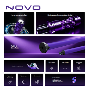 NOVO K25 Matter Over Thread Smart, Motor Tubular de 25 mm con Batería de Litio Integrada, Motor Inalámbrico para Persianas Enrollables, Silencioso, Compatible con HomeKit y Alexa - Product Image 6