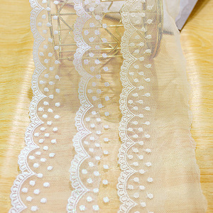 Nuovo arrivo RYL, passamaneria in pizzo a pois <span class=keywords><strong>con</strong></span> motivo a onde larghe 6,5 cm per accessori cosplay anime e Lolita - Product Image 3