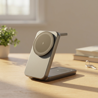 Nouvelle Station de Recharge Sans Fil Magnétique Pliable 3-en-1 PD 15W à Charge Rapide Type-C pour Téléphones Portables, Écouteurs et Montres 2025