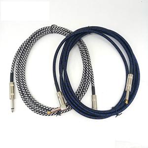 Popular mayor venta bajo precio buena calidad personalizado <span class=keywords><strong>guitarra</strong></span> instrumento cable <span class=keywords><strong>guitarra</strong></span> eléctrica cable blanco Negro Azul cable - Product Image 6