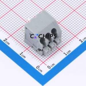 KF250-3.5-3P-1 Spring Terminal Block Through hole Component (THT),P=3.5mm Connector 3.5mm 3P 3 5A - Product Image 1