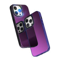 Étui de téléphone personnalisé de haute qualité en TPU+PC antichoc avec dos miroir peint en UV, tendance streetwear pour 12-15 Pro Max