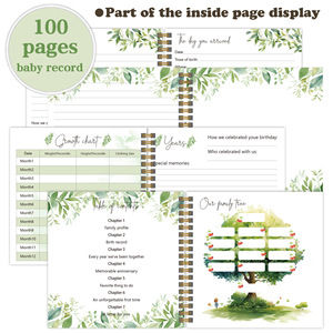 BÉBÉ bébé croissance livre record bricolage main compte livre <span class=keywords><strong>grossesse</strong></span> enfants album commémoratif album ensemble - Product Image 6