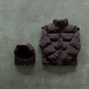Marque de luxe hommes <span class=keywords><strong>hiver</strong></span> coupe-vent Londres Trapsr <span class=keywords><strong>veste</strong></span> avec brillant noir broderie Logo chaud vêtements d'extérieur décontractés - Product Image 5