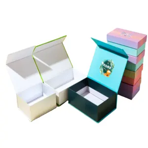 Supplies Magnetic Luxury Clamshell Packaging Box Custom Gift Packaging Cosmetic Boxes