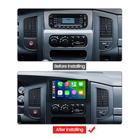 Unité principale de navigation GPS de 9 pouces Android Multimedia Carplay Auto Touch Screen Car Radio Player pour Dodge Ram 2500 SLT 2002 ~ 2005