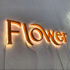 Letrero LED 3D Retroiluminado para Uso en Exteriores, Utilizado como Letrero Metálico en la Entrada de Tiendas y Recepciones para Diseño de Logotipos Empresariales - Product Image 6