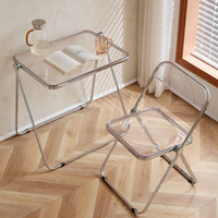 Table pliante moderne vintage en PET blanc, capacité de charge de 100 kg, utilisée dans les restaurants, vente chaude, table pliante à vendre