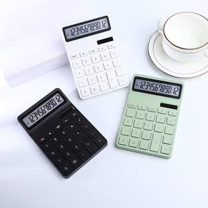 Calculadora electrónica Yu Gui, calculadora de escritorio con pantalla grande de 12 dígitos alimentada por batería para uso de estudiantes y oficinas - Product Image 4