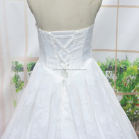 Nouvelle arrivée, robe de mariée élégante et moderne de luxe, sans bretelles, à lacets, style princesse, robe longue jusqu'au sol
