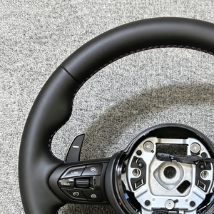 Volante Deportivo de Cuero Negro M Performance para <span class=keywords><strong>BMW</strong></span> 320 <span class=keywords><strong>525</strong></span> F10 F12 F22 F32 F20 F30 F15 F25 F07 F01 F82 M3 M4 M5, Accesorios para Automóviles - Product Image 6