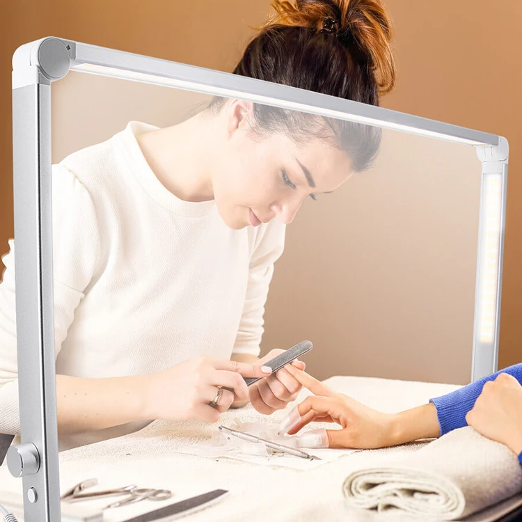 Iluminación lámpara de escritorio ajustable clavo 2023 clavo de metal plegable lámpara de mesa LED lámpara de luz para manicura de uñas spa