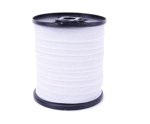 Ruban de clôture électrique rouge et blanc haute visibilité, 12 mm de large, résistant aux UV, âme en acier inoxydable de 0,20 mm pour la sécurité des fermes - Product Image 5