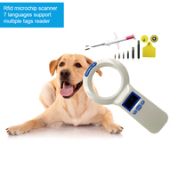 Escáner de Microchip Nano Portátil RFID para Ganado, Mascotas, Peces, Lector de Tarjetas de Control de Acceso para Microchips de Animales como Vacas, Ovejas, Caballos