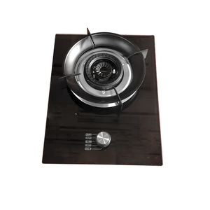 เตาแก๊สแบบหัวเดียว หน้าเตาคริสตัลสีดำ กระจกนิรภัย เตาแก๊สธรรมชาติ พร้อมระบบป้องกันเปลวไฟดับ - Product Image 1