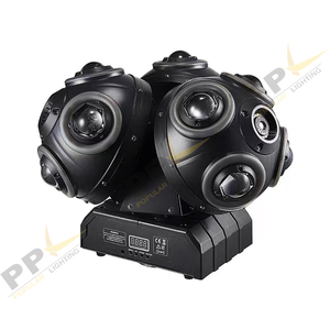 Phong cách mới Hành Tinh ba đầu 12x12W LED chùm + Halo Laser di chuyển đầu ánh sáng Disco ánh sáng - Product Image 1