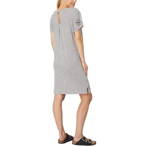 Custom Design Blank T Shirt <b>Dress</b> Comfortable Bamboo Fabric Pockets Loose Plain Elegant <b>Women</b> T Shirt <b>Dress</b> With Pocket - Product Image 4