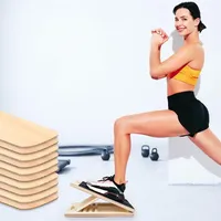 Plataforma Inclinada de Madera Profesional Ajustable y Portátil Antideslizante para Ejercicios de Estiramiento de Pantorrillas, Tabla de Sentadillas, Plataformas de Ejercicio