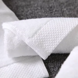 Set di asciugamani hotel di lusso cotone egiziano asciugamano viso bianco cotone 100% asciugamani da golf a mano