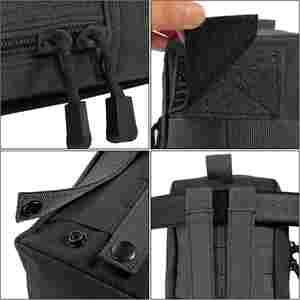 Paquete de 2 Bolsas Tácticas Molle de Mezclilla, Resistentes al Agua, de Nailon Oxford, Compactas, para Uso Diario - Product Image 3