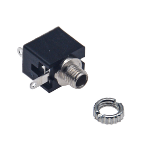 Conector Hembra PJ-201M de 2.5mm para Audio, Montaje Pasante de 3 Pines con Tuerca Roscada - Product Image 2