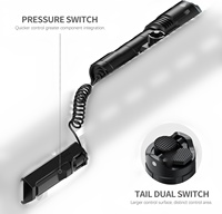 Lampe de poche rechargeable 2000 lumens, lumière tactique USB-C avec mise au point réglable, 4 modes (ultra/haut/bas/stroboscope), étanche IPX7
