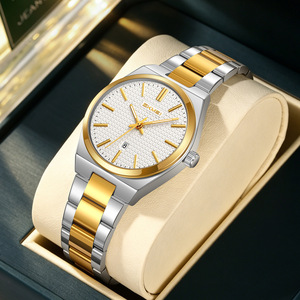 Reloj de Cuarzo para Mujer con Correa Dorada, Resistente al Agua hasta 30 Metros y Función de Calendario - Reloj Clásico para Mujer - Product Image 3