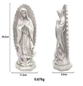 Resina personalizada <span class=keywords><strong>Nuestra</strong></span> <span class=keywords><strong>Señora</strong></span> <span class=keywords><strong>de</strong></span> <span class=keywords><strong>Guadalupe</strong></span> Estatua María Estatuilla <span class=keywords><strong>Iglesia</strong></span> Escultura - Product Image 4