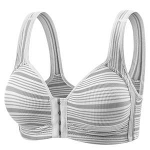Nouveau style soutien-gorge à fermeture avant, sans couture, sans armatures, pour femme, avec bretelles larges réglables, style débardeur, respirant et liftant - Product Image 2