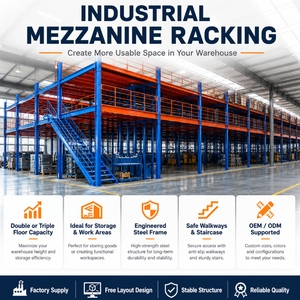 Sistem Mezzanine Baja Industri, Rak Lantai Mezzanine Modular - Product Image 4