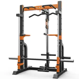 Gym Training Equipment Multi-Function Station-Squat Rack Weightlifting Smith Machine