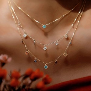 Collar con Colgante de Perla Sonriente y Flor de Cerezo de Plata Pura S925 Daifei, Lujoso, Ligero, de Nicho, Pieza Única, Nivel Celestial - Product Image 3