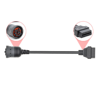 Cable de Diagnóstico de Alta Resistencia J1939 de 9 Pines Hembra a OBD2 de 16 Pines Hembra para Camiones Diésel Cummins, Adaptador de Escáner de Motor