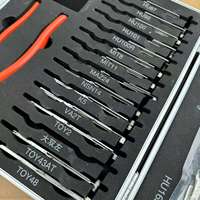 Kit d'outils de serrurier intelligent 2-en-1 (décodeur automatique sans clé et outil de crochetage) pour serrures asiatiques