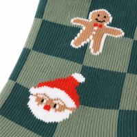 Chaussettes chaudes pour enfants à motif renne et Père Noël sur mesure, avec logo de marque personnalisé, tricotées et respirantes