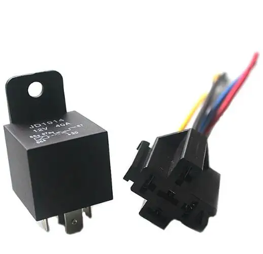 รีเลย์เปิด/ปิดอัตโนมัติ Dc12v 30a 4pin รีเลย์ยานยนต์ JD1914