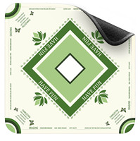 Tapis de Mahjong de Luxe Antidérapants Pliables en Caoutchouc, Grands Tapis de Jeu de Bureau, Tapis de Table de Jeu Imperméables avec Bords Cousus, Durables et au Design Personnalisé
