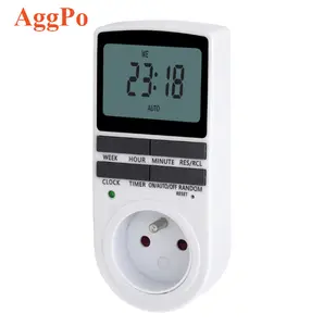 Muur Digitale Outlet Timer Indoor 24 Uur Plug-In Energiebesparende Timer Socket Power Timing Schakelaar Eu Gb Cz ch Fr Il Het