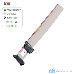Connecteur électronique SDC personnalisé, pas de 1,27 mm, 26 broches, cuivre étamé, isolation PVC, avec mécanisme de verrouillage pour bornier de câblage - Product Image 1