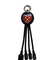 Cadeaux d'affaires, chargeur de clé USB 5V/2A, type C/micro/a, câble de charge multi-prise 3 en 1 avec logo personnalisé