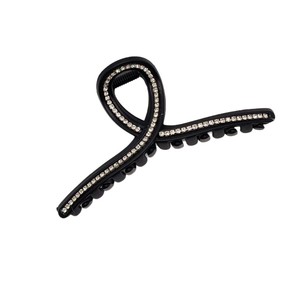 Rhinestone Claw Hair <b>Clip</b> for Women Plastic Grip Back Head Hair Accessory Daily Use Frosted Colors Sweet Style 13CM Tiyo Brand - Product Image 5