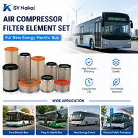 Élément filtrant (papier filtre) pour compresseur d'air NAKAI C1250 ID 70 pour véhicules utilitaires à énergie nouvelle et pièces de bus Kinglong