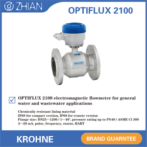 เครื่องวัดการไหลของน้ำแบบแม่เหล็กไฟฟ้า KROHNE OPTIFLUX2100 ทำจากสแตนเลส - Product Image 5