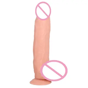 Nhà Máy Giá New khuôn dildo với cốc hút, đầy màu sắc nhân tạo dương vật da thật cảm giác dildo, siêu khổng lồ dildo