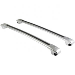 Barre transversale de toit de voiture en alliage d'aluminium style Croc, deux pièces, sans perçage, supporte 70 kg - Product Image 1