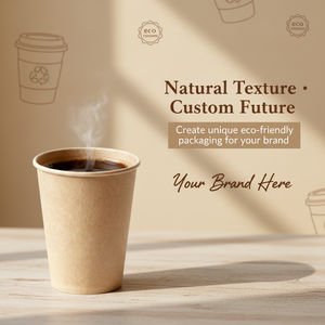 Wholesale Custom Printed Logo Single Wall <b>Disposable</b> Paper Coffee <b>Cups</b> 8oz 12oz Hot Cold Beverage Drinking Vending <b>Cup</b> - Product Image 3