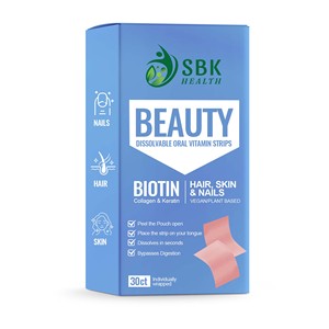 Private Label Biotin Collagen Dissolvable Oral Strips Supports Healthy Hair Skin And Nails Beauty Vitamin <b>Supplement</b> for Women - Product Image 1